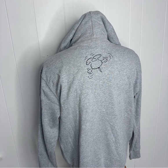 Snoopy Peanuts X Tower Records PLUNK! Grey Hoodie - Picture 7 of 12